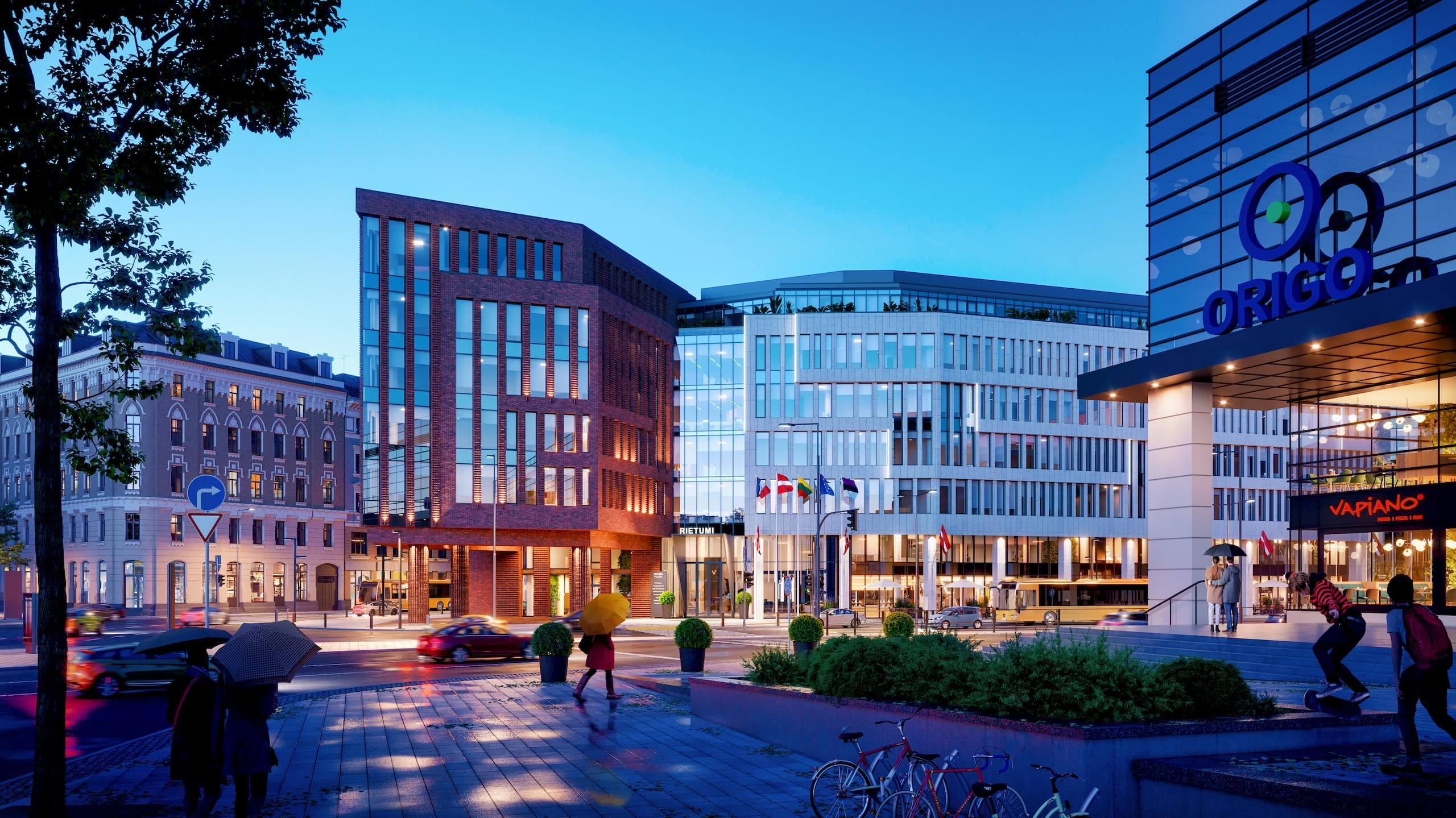 Ieguldot 55 miljonus eiro, Rīgas centrā būvē biznesa centru ‘Novira Plaza’